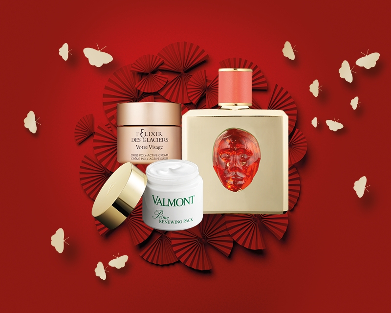 Valmont cosmetics and skincare - beauty sets for Chinese New Year